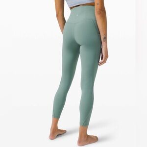 Lululemon Align High Rise Pant Pockets 25” Tidewater Teal Green Siz 2  Leggings